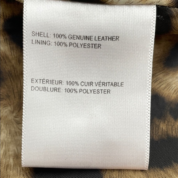 Laundry By Shelli Segal Women's Rich Brown Leather Jacket Size Large - Picture 4 of 6